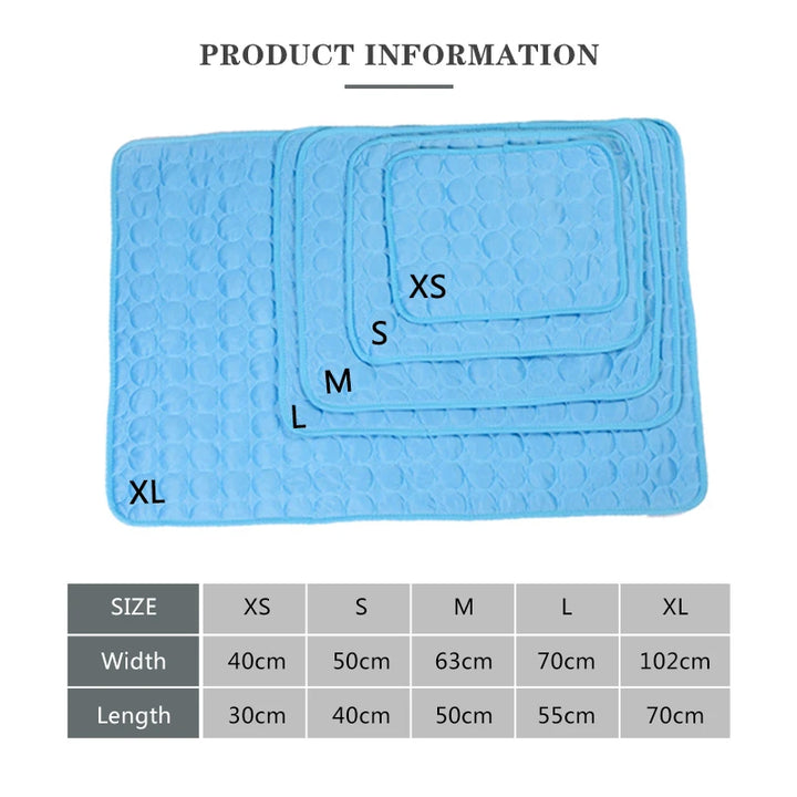 Dog Cooling Mat Large Self Cooling Mat for Small Medium Large Dogs Cats Pet Durable Ice Blanket Washable Dog Accessories Supply