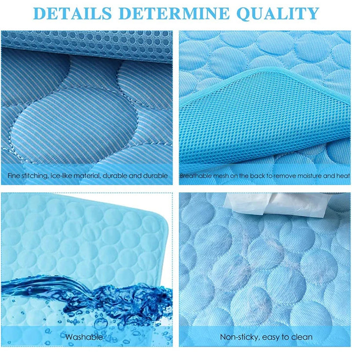 Dog Cooling Mat Large Self Cooling Mat for Small Medium Large Dogs Cats Pet Durable Ice Blanket Washable Dog Accessories Supply